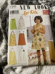 Vintage Type Beach Style New Look Kids Sewing Pattern Size 3-8 6195 Uncut