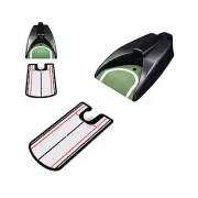 Golf Putting Alignment Mirror with Putting Cup Combo, Portable Putting Traini...