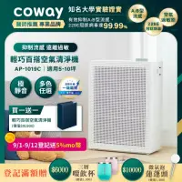 在飛比找momo購物網優惠-【Coway】1+1超值雙機組 5-10坪綠淨力玩美雙禦空氣