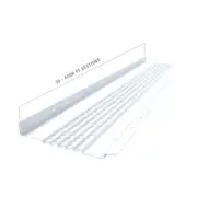 Gutter Guard by Gutterglove Universal All-Aluminum Roofing Snap/Lock-In White