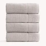 Renee Taylor Cambridge Textured 4 Piece Pumice Stone Bath Towel Pack
