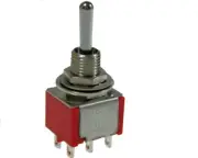 MINI TOGGLE SWITCH DPDT ON-ON-ON FOR PHASE SWITCHING AND COIL TAPPING