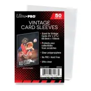 (100) Ultra Pro Vintage Card Sleeves (2 Packs) Use With Pre 1957 Trading Cards