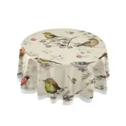 XIOMARA Ink Bird Spring & Summer Outdoor Tablecloth, Spill Proof and Waterpro...