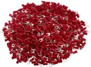 XP Audio XSR8-100 100PCS #8 Red Insulated Fork Spade Wire Connector Electrical C