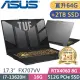 ASUS FX707VV-0042B13620H 灰(i7-13620H/32G+32G/512G+2TB/RTX4060 8G/17.3吋/Win11)特仕