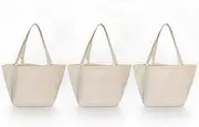 LOYONAL Reusable Canvas Tote Bag, Cotton Tote Bag Bulk, Washable Shopping Bag, Grocery, Craft Tote For DIY