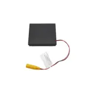 2 1/2" Sq. Ornamental Downward Low Voltage LED Lighted Post Cap -Textured Black