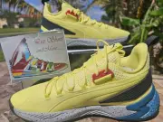 SIZE 14 Puma Uproar Hybrid Court Thunder Men’s Basketball Shoes Yellow 192979 03