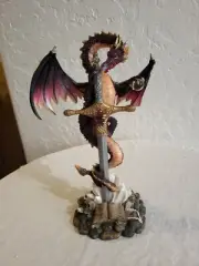 Sword and Dragon Stone Display