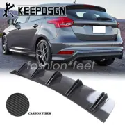 For Ford Focus CARBON FIBER Rear Bumper Diffuser Lip Splitter Body Shark Fins (for: Ford)