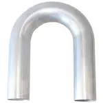 Aeroflow Alum Mandrel 180 Deg 1.25" O.D31.7mm Wall 2mm 140mm - AF8606-125