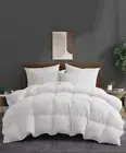 UNIKOME 360 TC ALL SEASON GOOSE DOWN FEATHER CAL KING COMFORTER-White