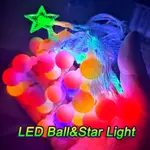 【SELL WELL】10M FAIRY LIGHTS BATTERY OPERATED BALL＆STAR LED L