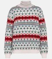 [Loro Piana] Loro Piana Cashmere turtleneck sweater AU 14 multicoloured