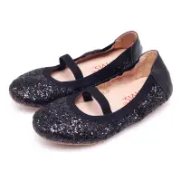 在飛比找Yahoo奇摩購物中心優惠-G.Ms.童鞋-璀璨亮片鬆緊口可攜式娃娃鞋-焦點黑