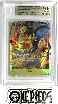 BGS 9.5 One Piece ST13-008 SR Sabo - English - ST13 The Three Brothers - Graded