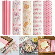 Sandwich Wrapping Paper Grease-resistant Prevents Food Stains For Sugar Snack Gift Hamburger Packaging Love