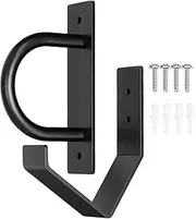 Battle Rope Wall Mount Kit,Heavy Duty Steel Exercise Rope Storage Rack - Multipurpose Bracket, Solid Hook for Yoga and Gymnastic Rings