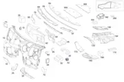 Mercedes Benz C63 AMG S C400 C300 C350e 15-18 Dampening Rear Panel 2056825402