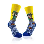 Cat Statue of Liberty Socks from the Sock Panda (Adult Small - Shoe Sizes 2-5)