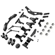 Steering Suspension Arm Shock Absorber Kit for 1/10 3Racing Sakura D5 RC Car AUS