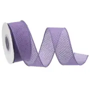Burlap Ribbon Fabric Wired Ribbons Light Purple 1-1/2 Inch x 10 Yard