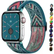Elastic Nylon Strap for Apple Watch Ultra 9 8 7 6 5 4 3 2 1 Se iWatch Band 38-49