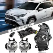 Pair Halogen Fog Light Driving Lamps Fit For toyota rav4 2018-2020