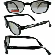 MF LOCKDOWN MOTORCYCLE SUNGLASSES BLACK FRAMES CLEAR LENS WITH FREE POUCH KD'S