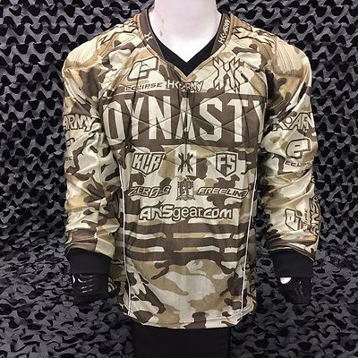 New HK Army 2017 Dynasty Hardline Paintball Jersey - Camo - Small