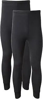 [Grunge Wear] Pack of 2 Men's Thermal Trousers Long Johns Warm Underwear Baselayer Warmers Bottoms Pants Size S-XXL