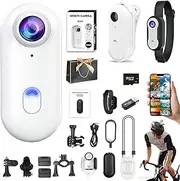Sunshine smile 4K Body Camera, Action Cam, Underwater Camera, Waterproof WiFi Camera, Portable Camera, Motorcycle Bodycam, 120-Minute Battery for Cycling, Helmet Camera, Multifunctional Accessories