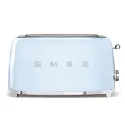 Smeg Retro Style 4 Slice Toaster Extra Wide - Pastel Blue