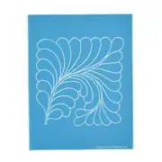 Full Line Quilting Stencil Feather Square