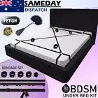 Under Bed System Restraint BDSM Bondage Kit Handcuffs Ankle Cuffs Paddle Sex Toy