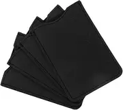 PENIKOKO 4pcs Portable Pu Leather Hair Comb Pouch Neat Storage Case for Scissors Tweezers Travel Home Use Soft Gentle Touch for Hair Care Compact Organization for Men Women
