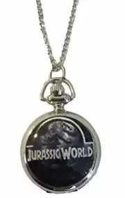 Jurassic World Silvertone Finish Pendant Timepiece