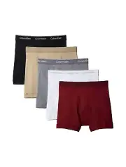 Calvin Klein Men's Cotton Classics 5-Pack Boxer Brief Underwear M, L