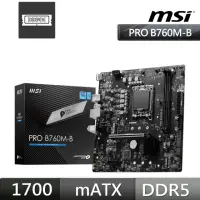 在飛比找momo購物網優惠-【MSI 微星】PRO B760M-B 主機板+微星 SPA