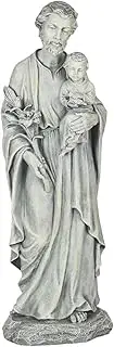 Joseph's Studio by Roman - St. Joseph Statue, 20" H, Garden Collection, Resin and Stone, Decorative, Religious Gift, Home Indoor and Outdoor Decor, Durable, Long Lasting