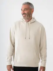 Mens Hoodie With Kangaroo Pockets Stone