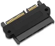 SAS to SATA Angle Adapter Converter Straight Head SAS 22 Pin to 7 Pin+15 Pin SATA Hard Disk Drive Raid Adapter with 15 Pin Power Port