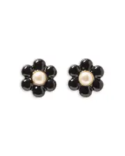 kate spade new york Stone & Enamel Large Petal Puff Stud Earrings