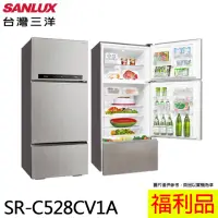 在飛比找momo購物網優惠-【SANLUX 台灣三洋】528L 1級能效三門直流變頻電冰