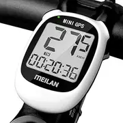 MEILAN M3 Mini GPS Bike Computer, Wireless Bike Odometer and Speedometer Bicycle Computer IPX5 Waterproof Cycling Computer with LCD Display for Outdoor Men Women Teens Bikers