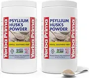 Yerba Prima Psyllium Husks Powder - 24 oz (Pack of 2) - Unflavored - Fine Ground - Fiber Supplement (Packaging May Vary - New Label Coming Soon)