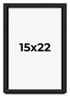 15x22 Shadow Box Black Rustic Barnwood Display Frame | 1.125 Inch Deep | 0.875