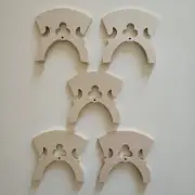 5x Viola da Gamba Viol Treble Violin Baroque Style Bridge Foot width 64mm