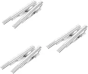 [WRITWAA] Suit Tie Clip Tie Clips Necktie Clip Men Tie Clip Metal Decorative Tie Clip Tie Clip for Party Metal Tie Clip Tie Clip for Wedding Tie Clip for Banquet Silver Zinc Alloy